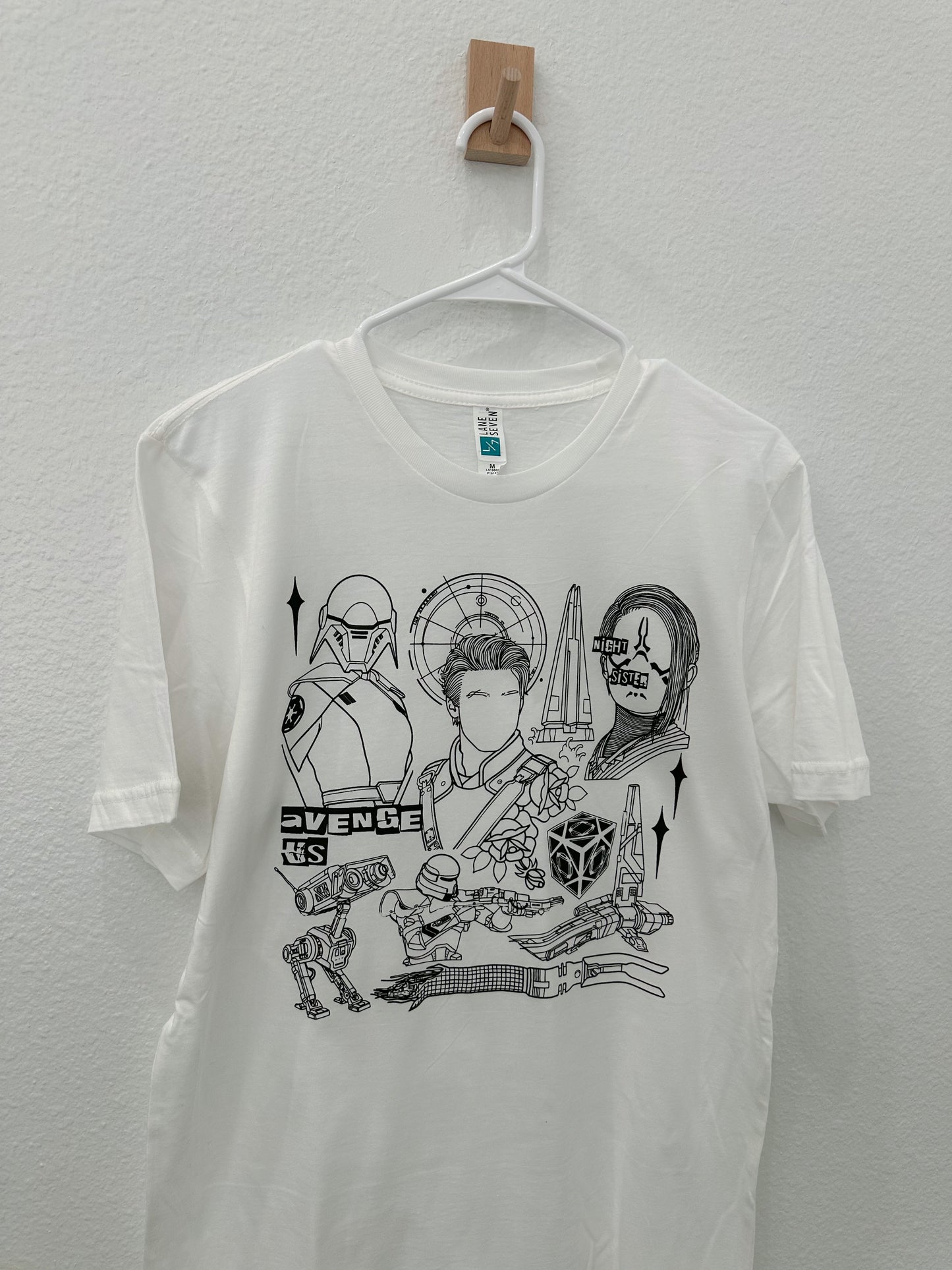 Fallen Tattoo Flash Tee (White)