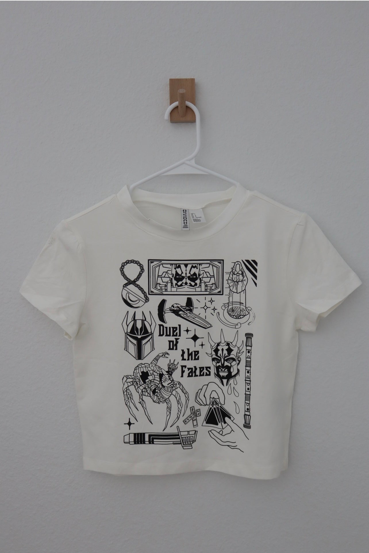 Fates Tattoo Flash Cropped Tee