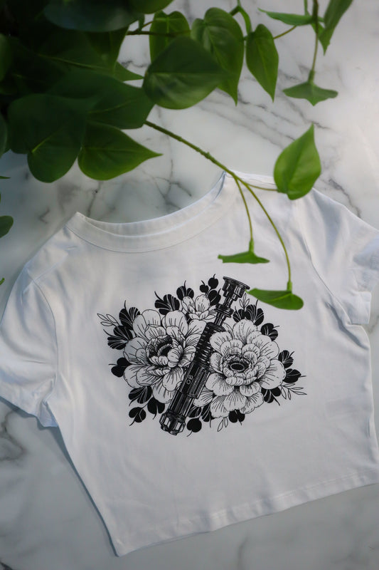 Floral Saber Baby Tee