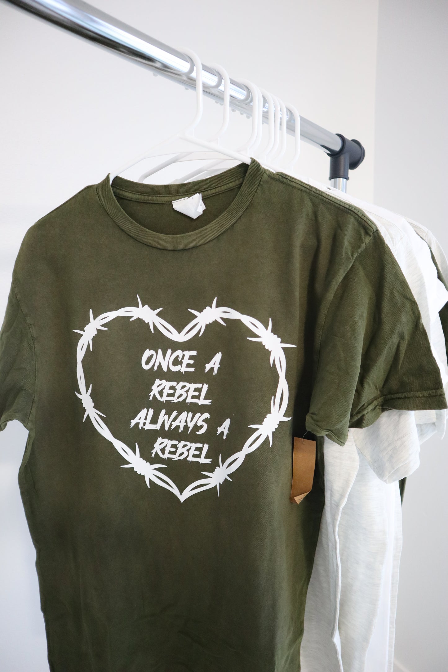 Always A Rebel Vintage Green Tee