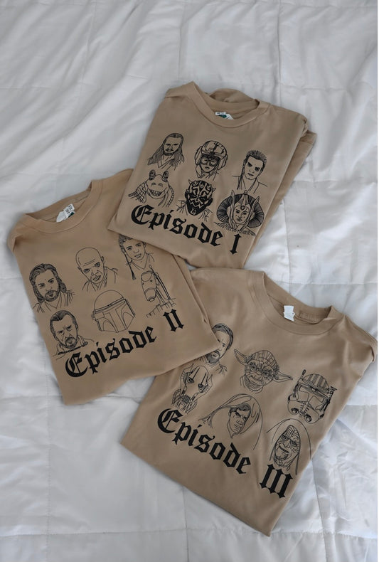 Episodes 1,2,3 Tan Tee Bundle